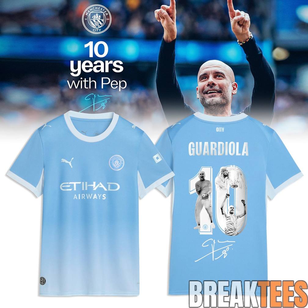 Manchester City Thank you Pep Signature Jersey