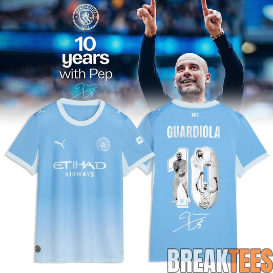 Manchester City Thank you Pep Signature Jersey