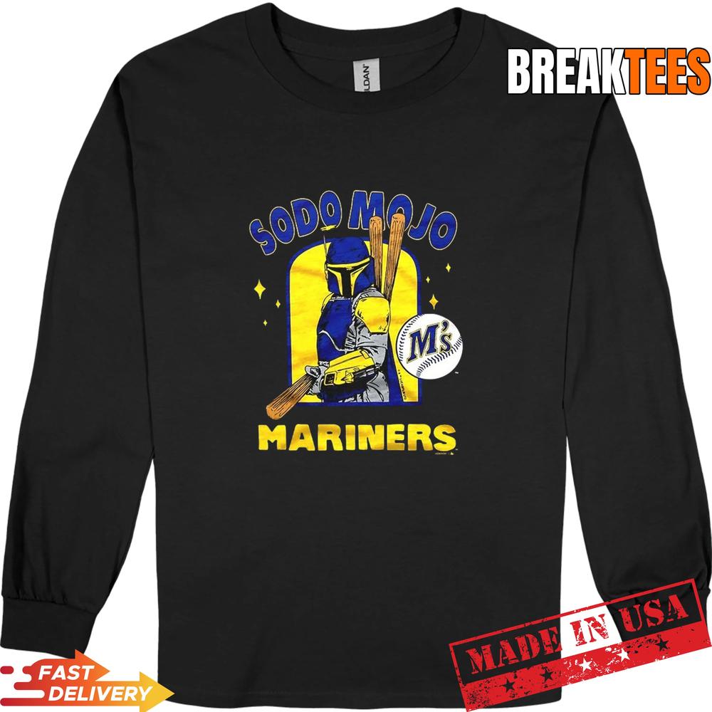 Mandalorian Sodo Mojo Marners Star Wars Seattle Mariners Baseball T-Shirt