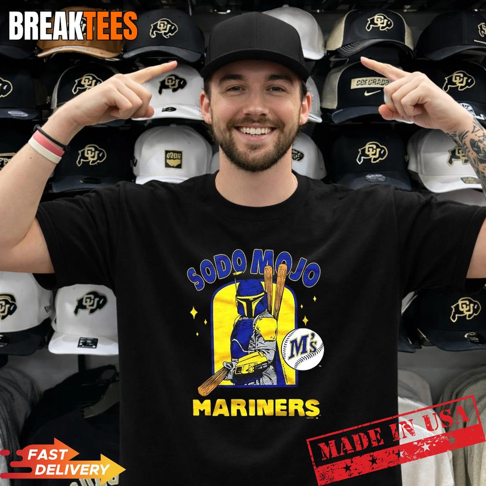 Mandalorian Sodo Mojo Marners Star Wars Seattle Mariners Baseball T-Shirt