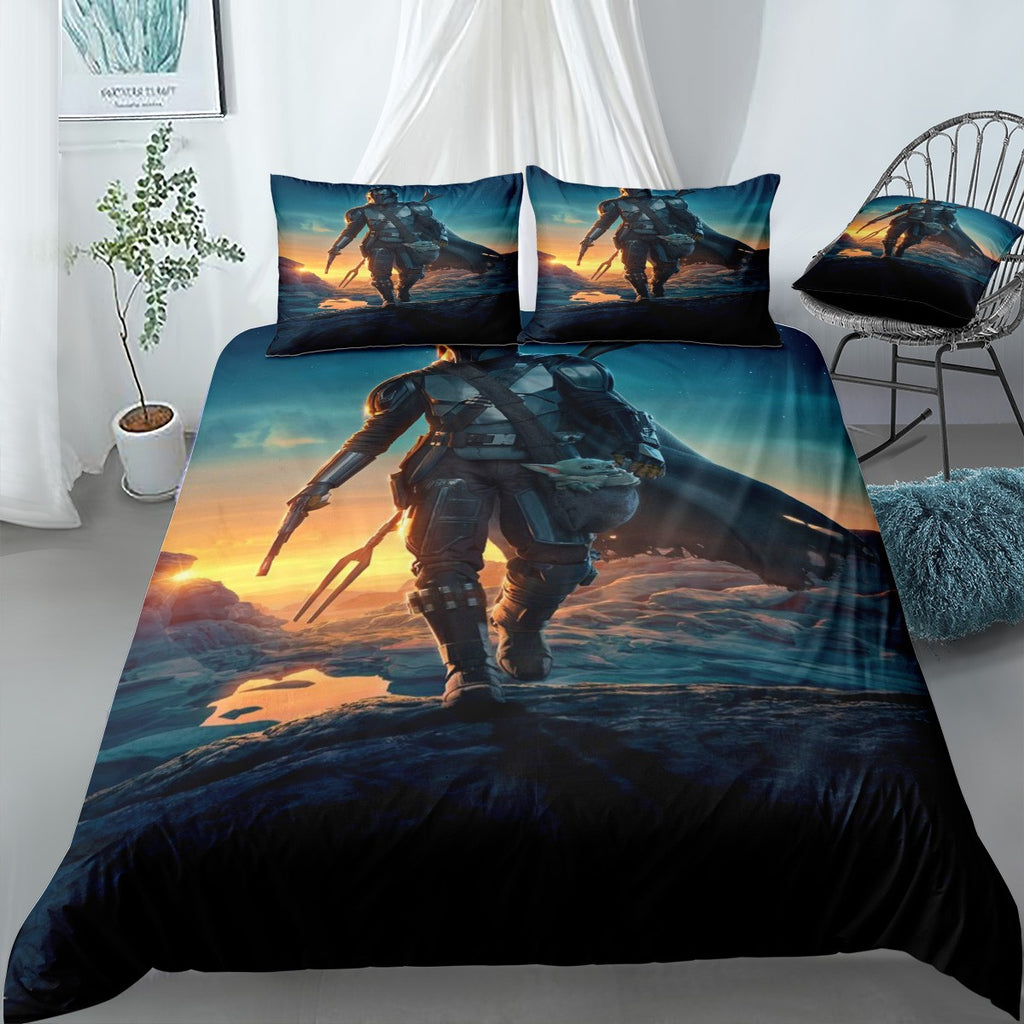 Mandalorian Season 2 Poster Bedding Set (Duvet Cover & Pillow Shams)
