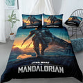 Mandalorian Season 2 Poster with Logo Bedding Set (Duvet Cover & Pillow Shams)