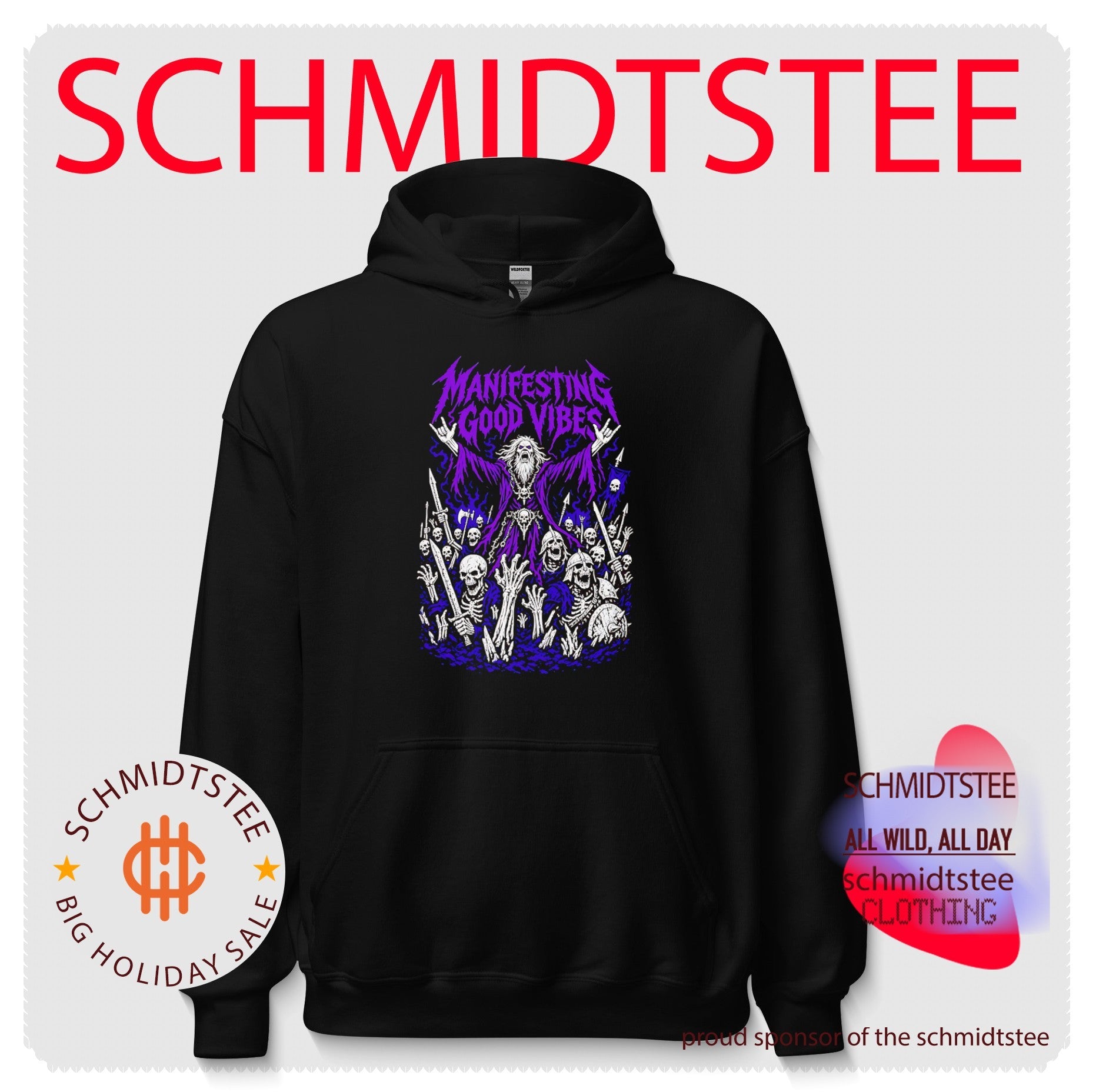 Manifesting Good Vibes Necromancer Skeleton Army shirt