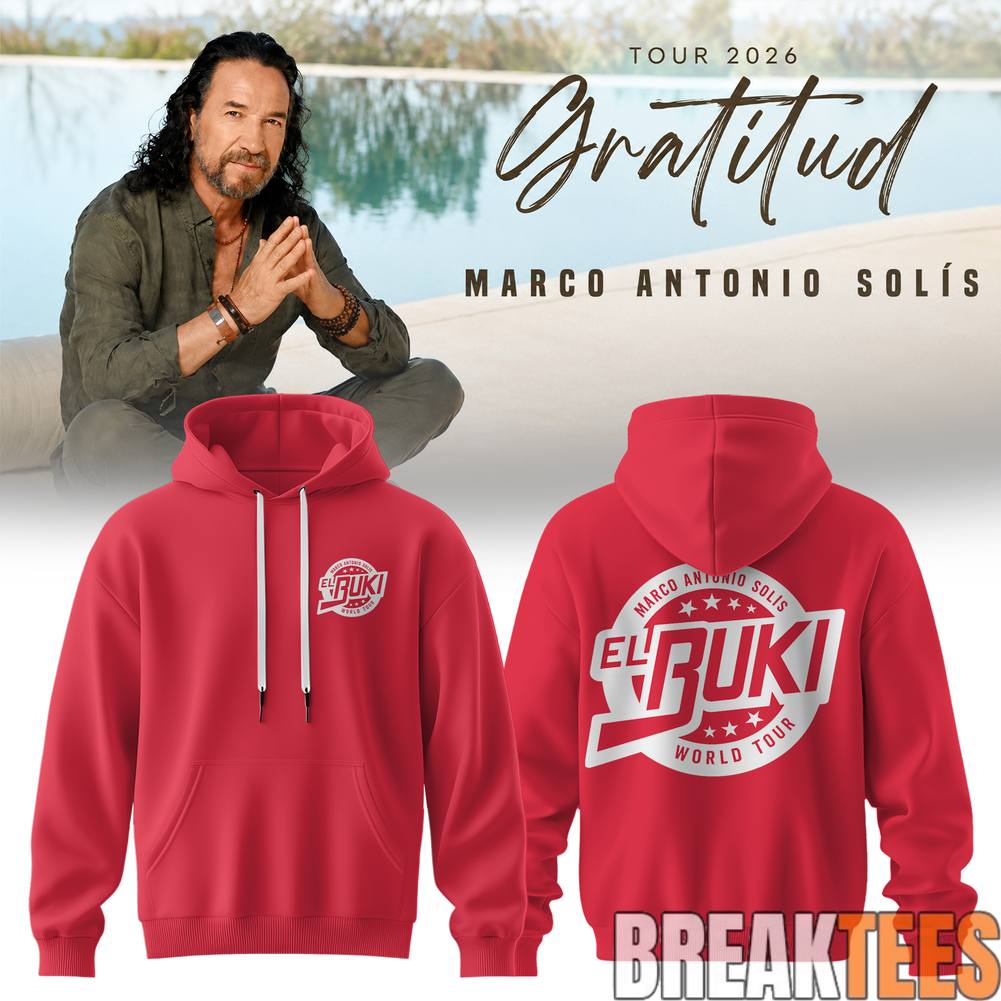 Marco Antonio Sols Gratitud Tour 2026 El Buki Hoodie