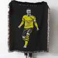 Marco Reus Dortmund Woven Tapestry Throw Blanket with Fringe