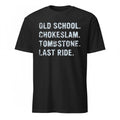 Mark Calaway The Undertaker Wearing Old School Chokeslam Tombstone Last Ride Shirt