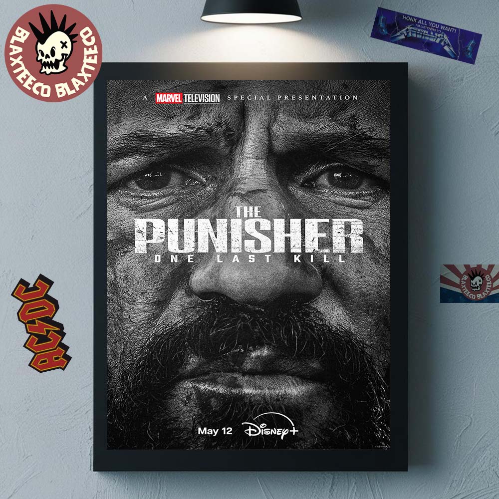 Marvel The Punisher One Last Kill Home Decor Poster Canvas