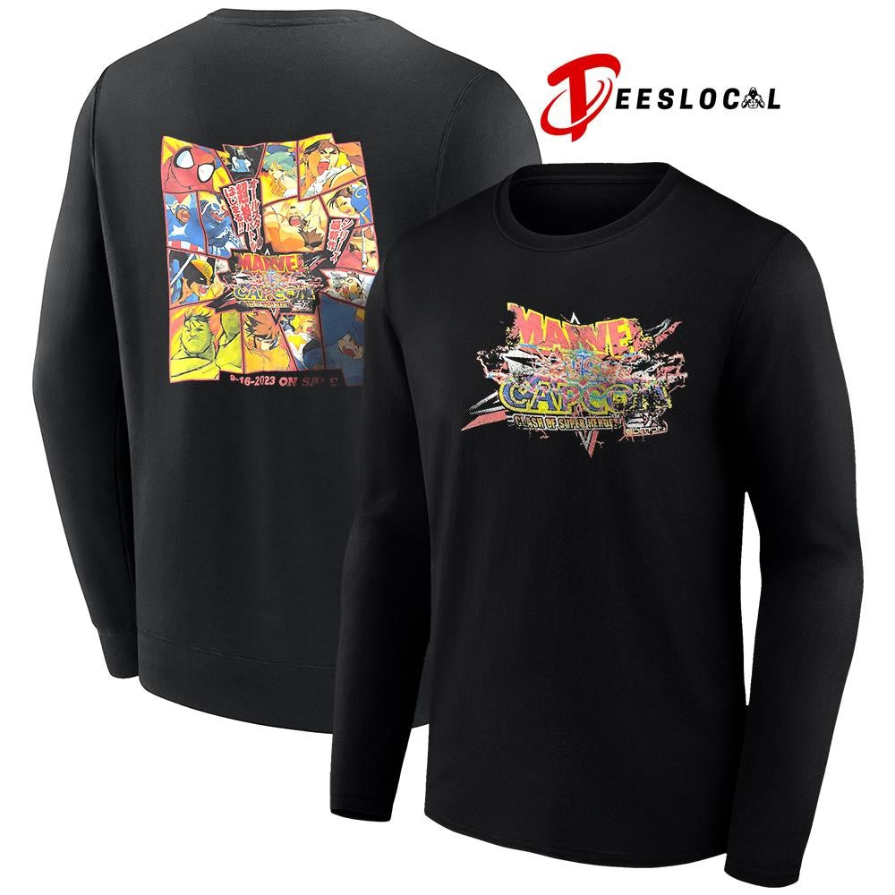 Marvel vs Capcom clash of super herdes cartoon signature shirt
