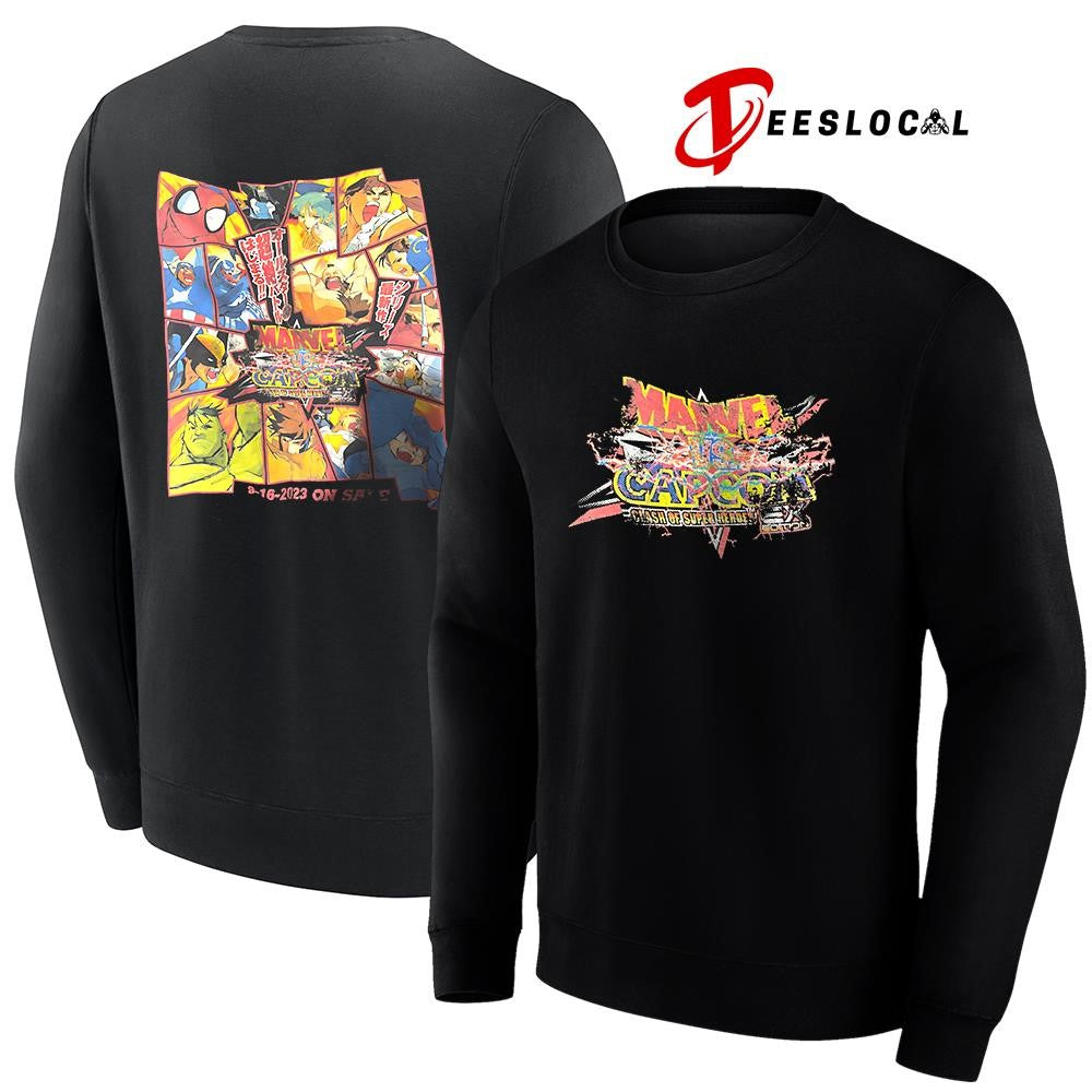 Marvel vs Capcom clash of super herdes cartoon signature shirt
