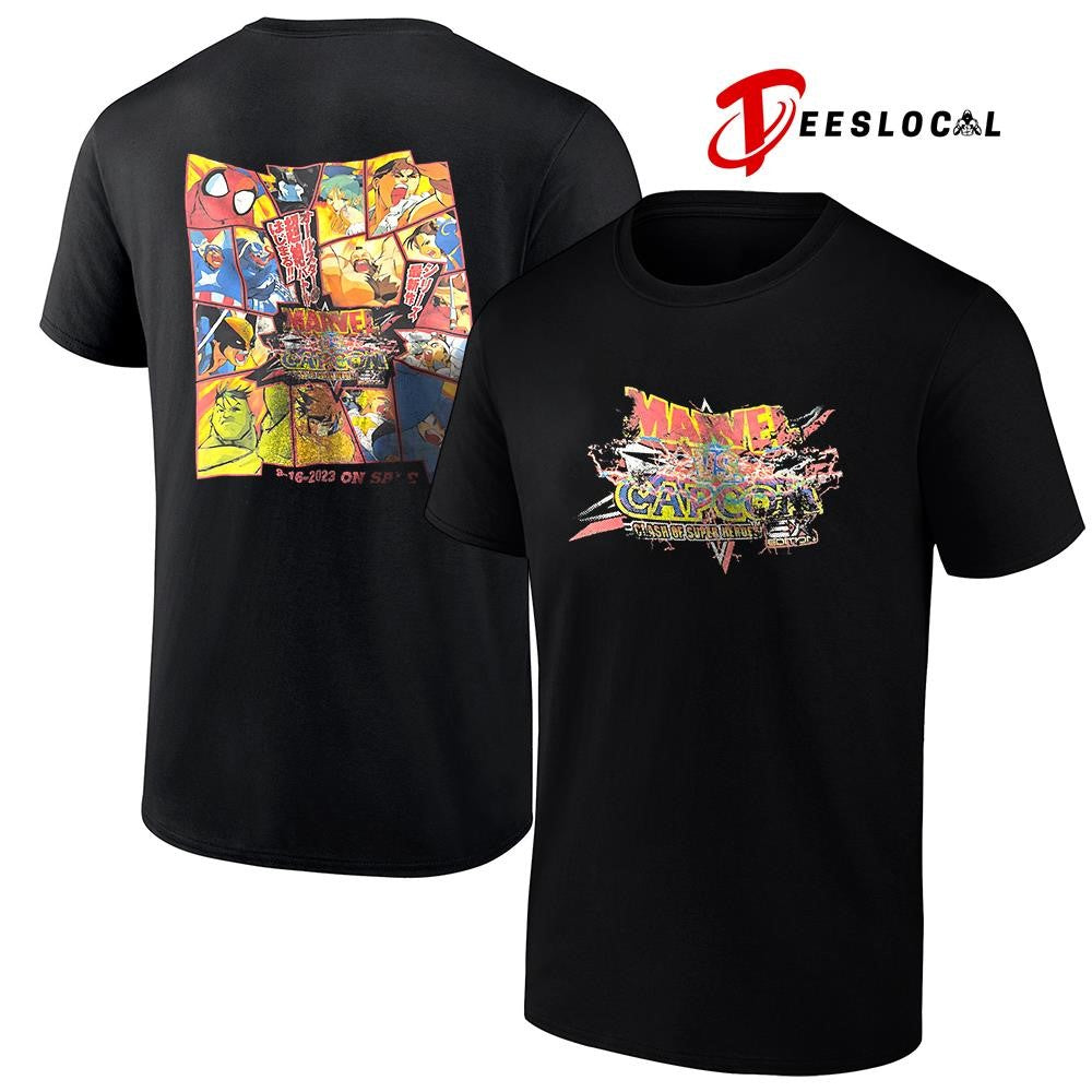 Marvel vs Capcom clash of super herdes cartoon signature shirt
