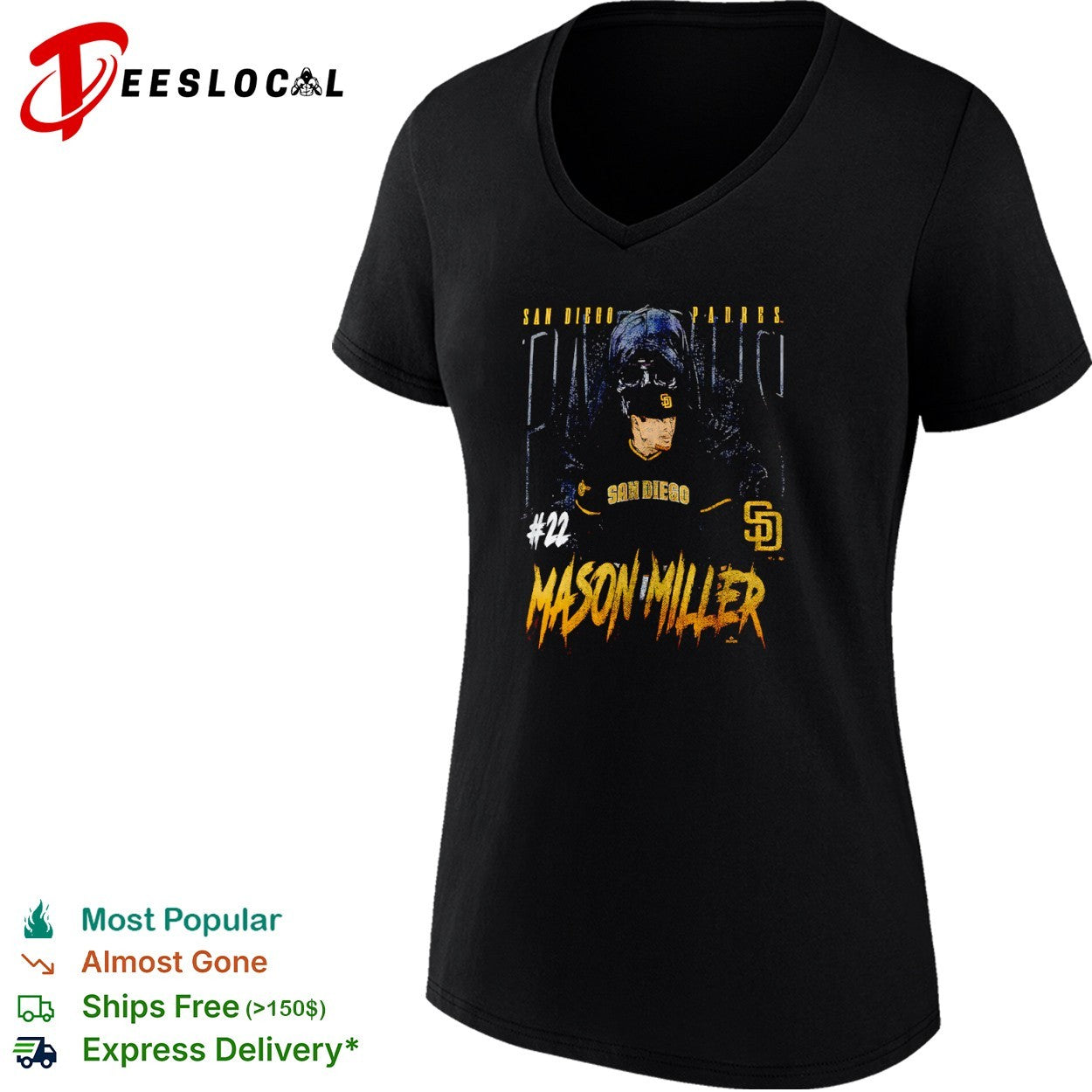 Mason Miller San Diego Padres MLB Grim Reaper 22 San Diego shirt