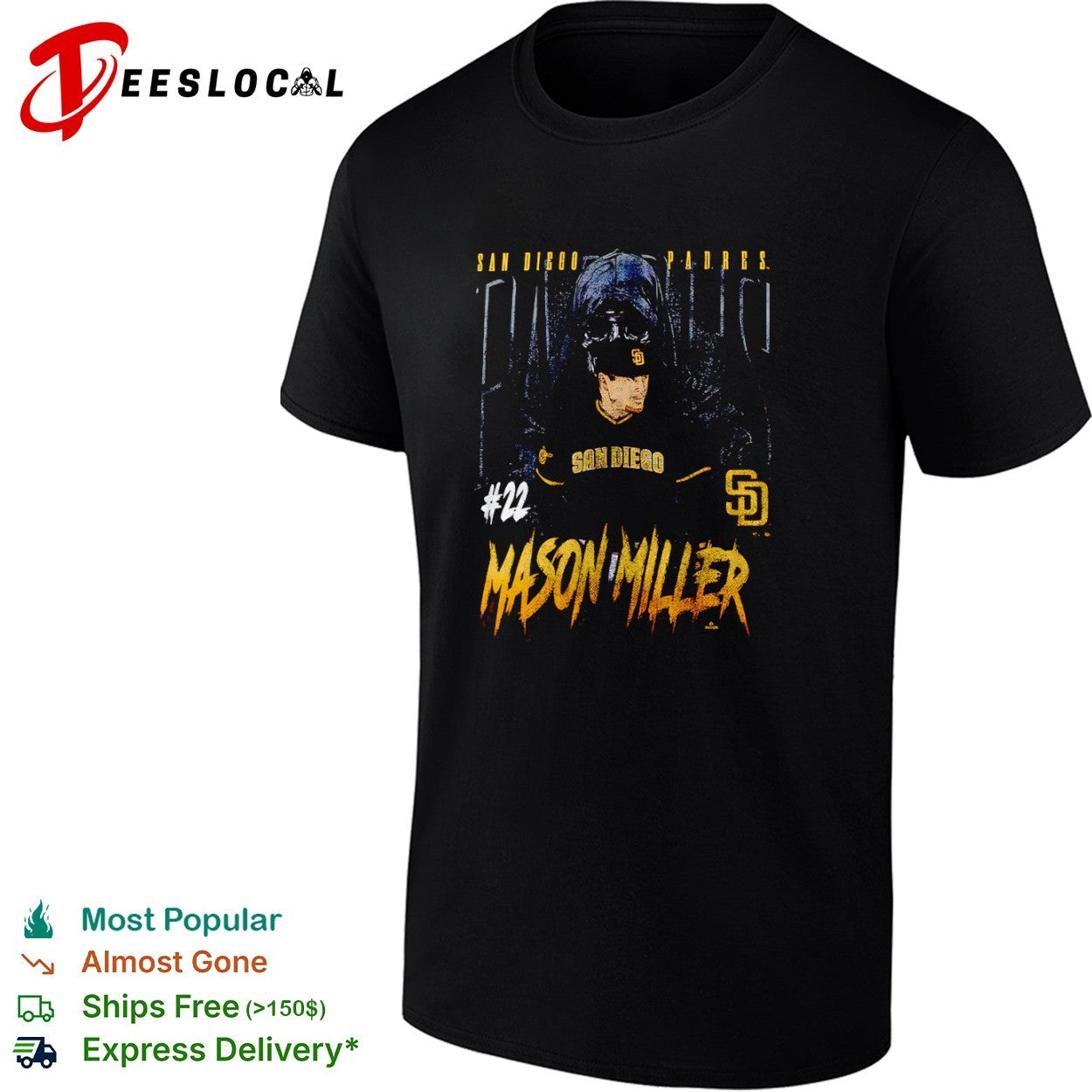 Mason Miller San Diego Padres MLB Grim Reaper 22 San Diego shirt