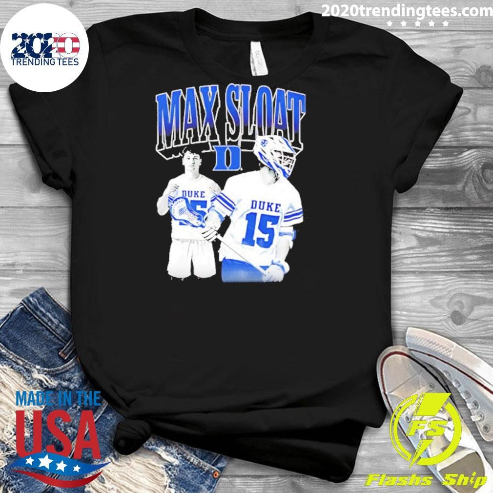 Max Sloat Duke Blue Devils Men’s Lacrosse Shirt
