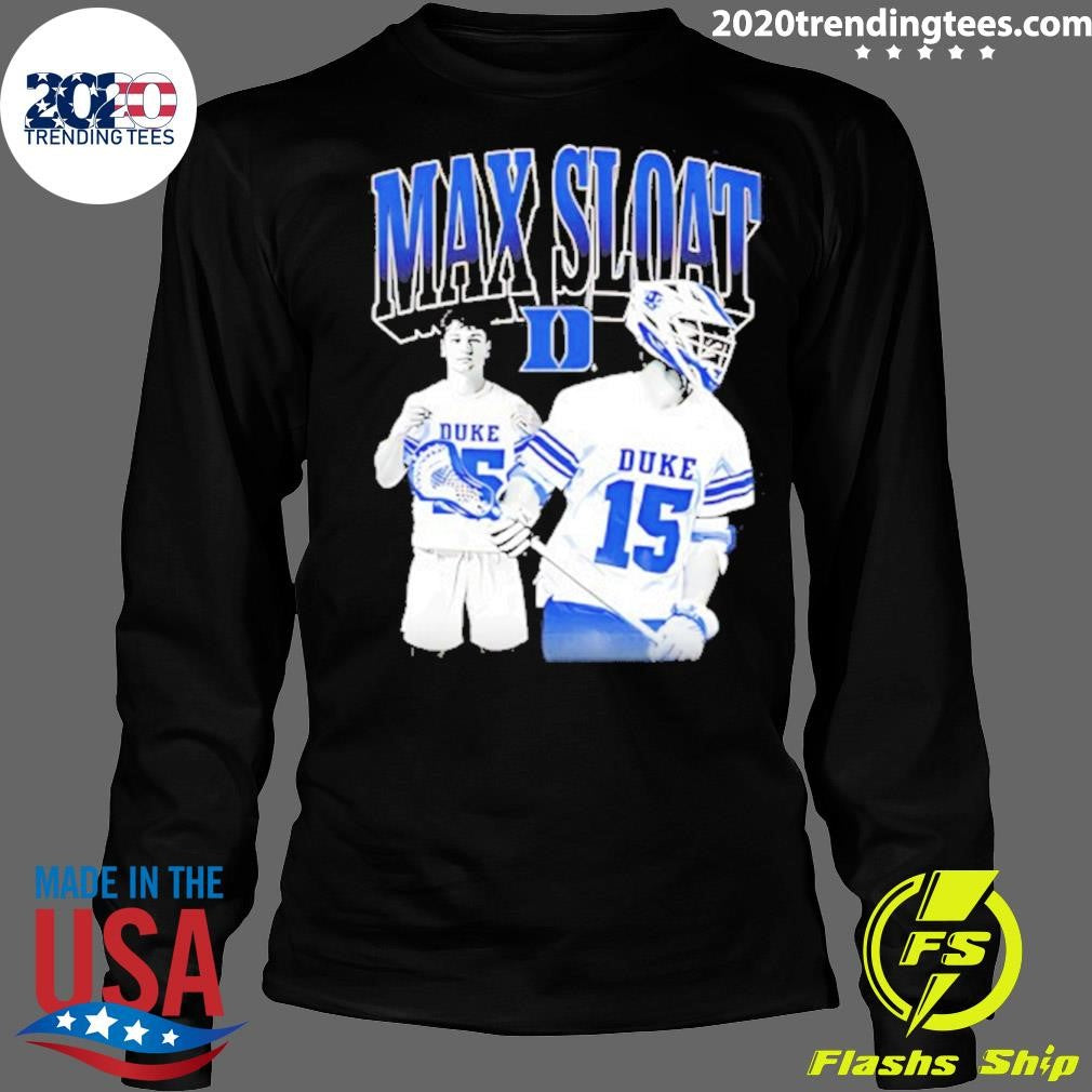 Max Sloat Duke Blue Devils Men’s Lacrosse Shirt