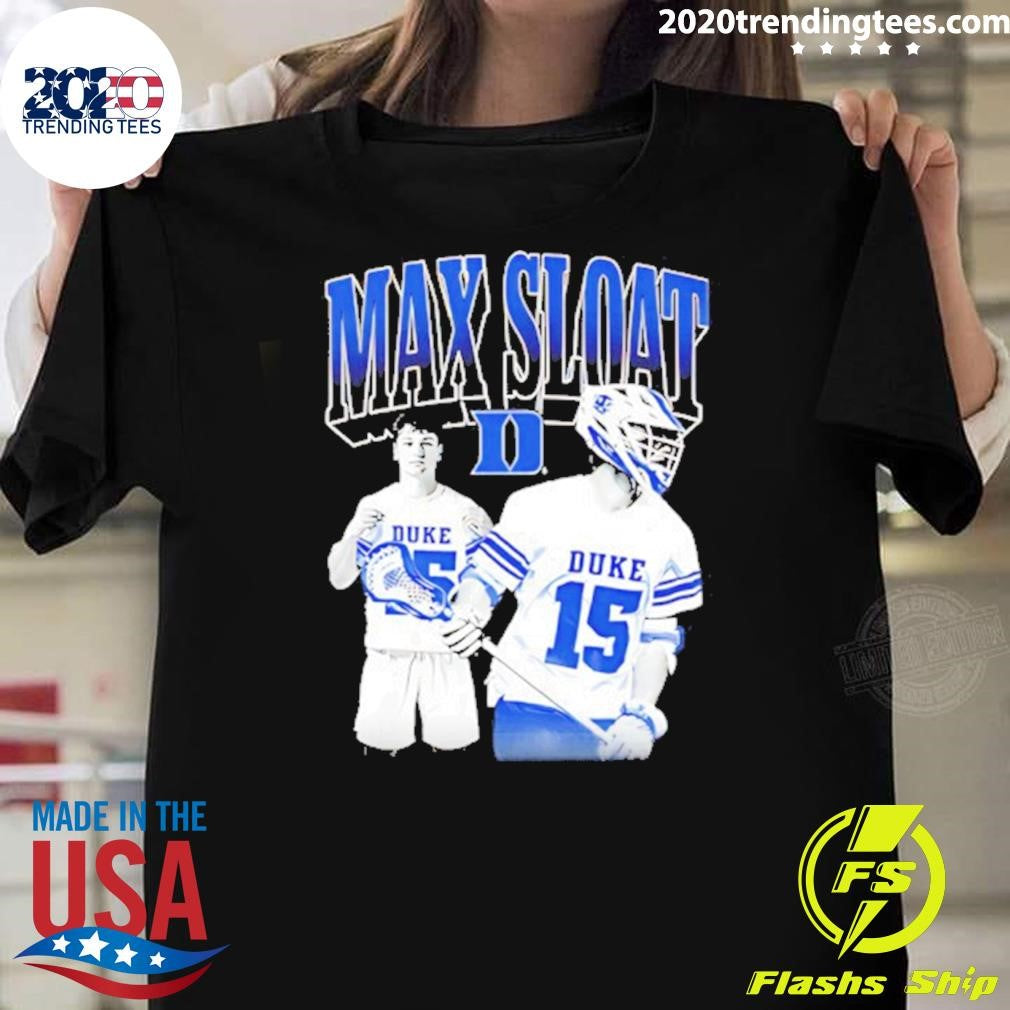 Max Sloat Duke Blue Devils Men’s Lacrosse Shirt