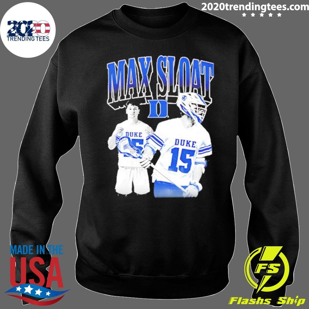 Max Sloat Duke Blue Devils Men’s Lacrosse Shirt