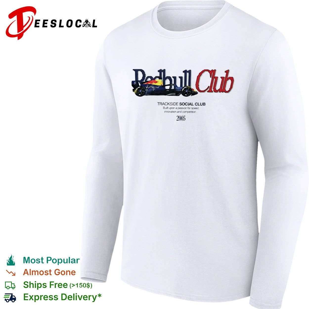 Max Verstappen Redbull Club Trackside Social Club 2005 Formula 1 Racing Fan shirt