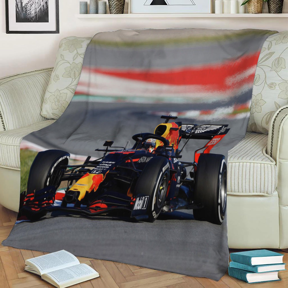 Max Verstappen 2020 kerb Fleece Throw Blanket