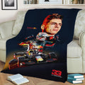 Max Verstappen V3 Fleece Throw Blanket