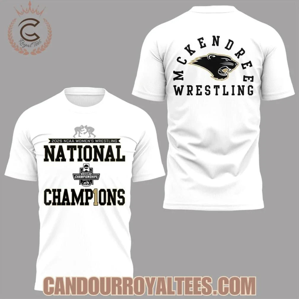 Mckendree Wrestling 2026 NCAA Women’s Wrestling National Champions Shirt