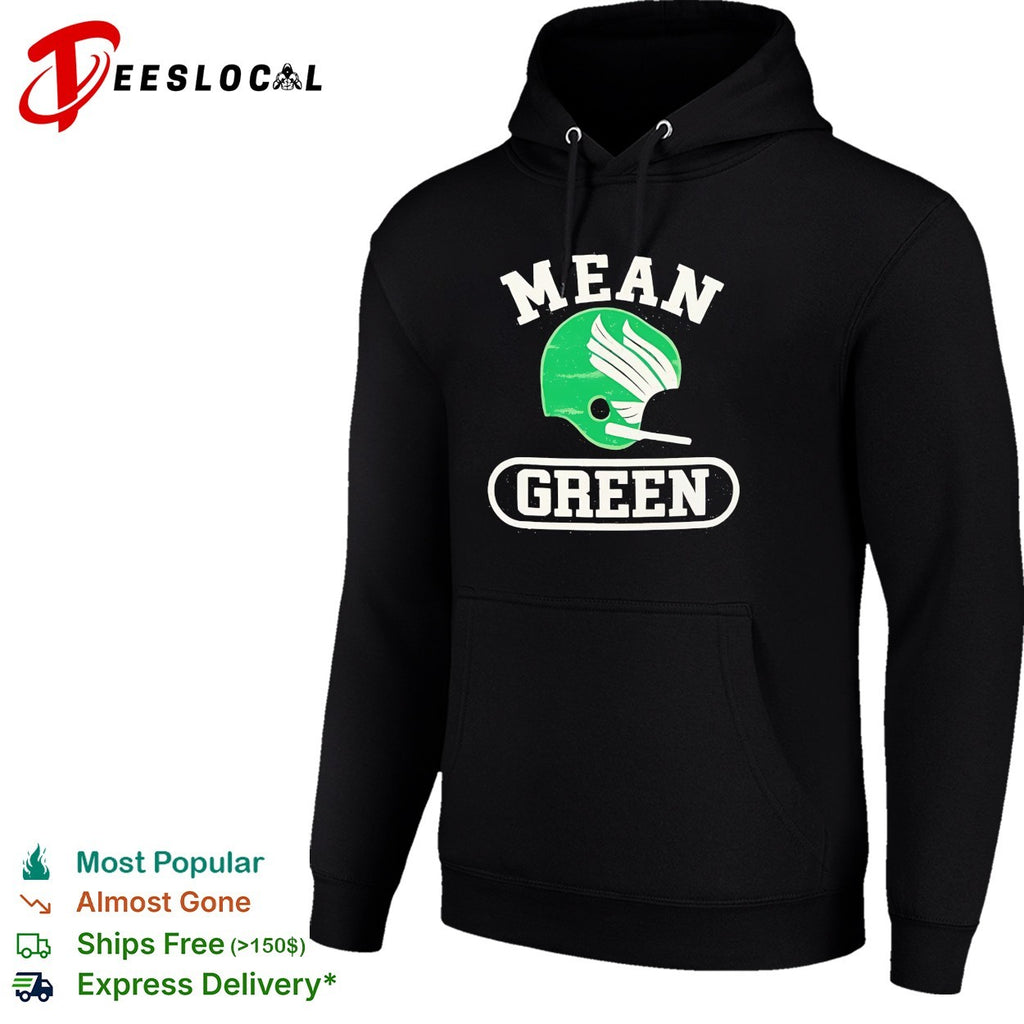 Mean Green North Texas football helmet vintage arch bold logo shirt