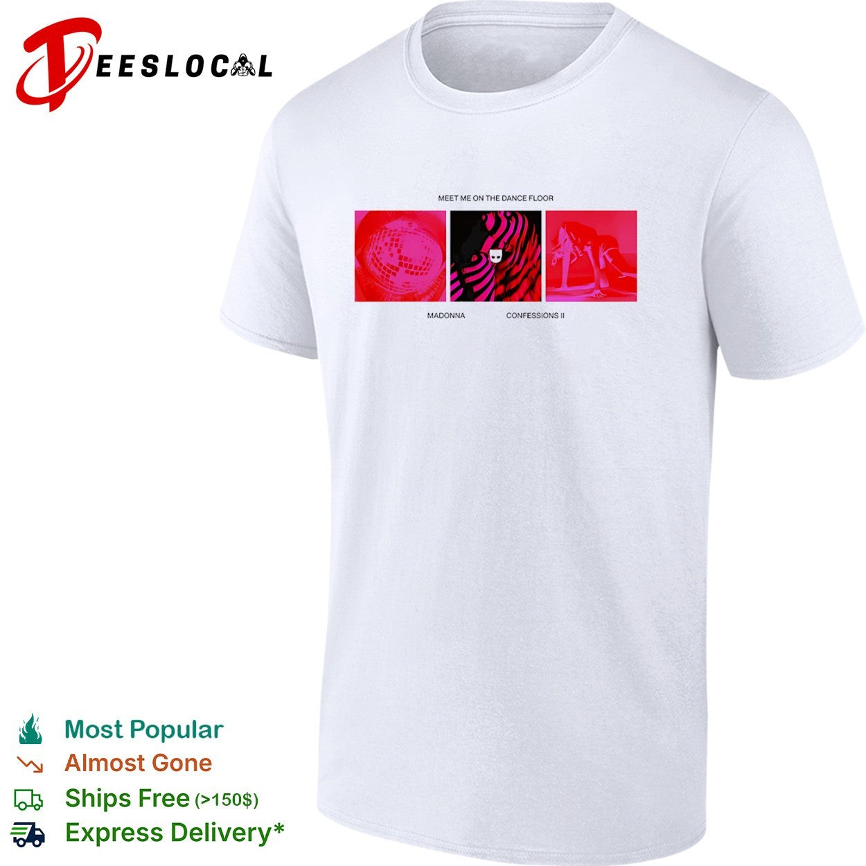 Meet me on the dance floor Madonna Confessions II music album shirt