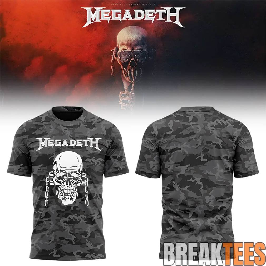 Megadeth European Dates for Their 2026 Farewell Tour Skull Shirt