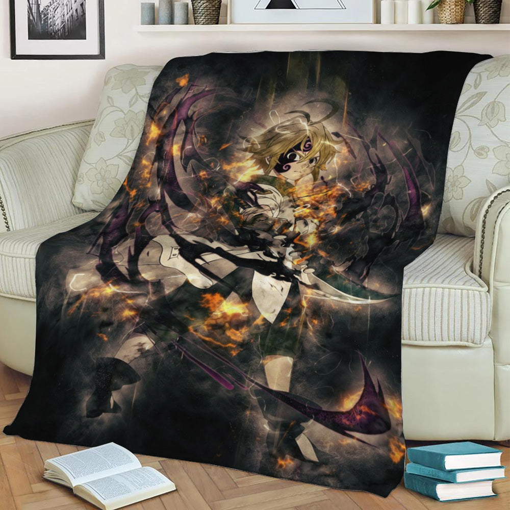 Meliodas Fleece Throw Blanket