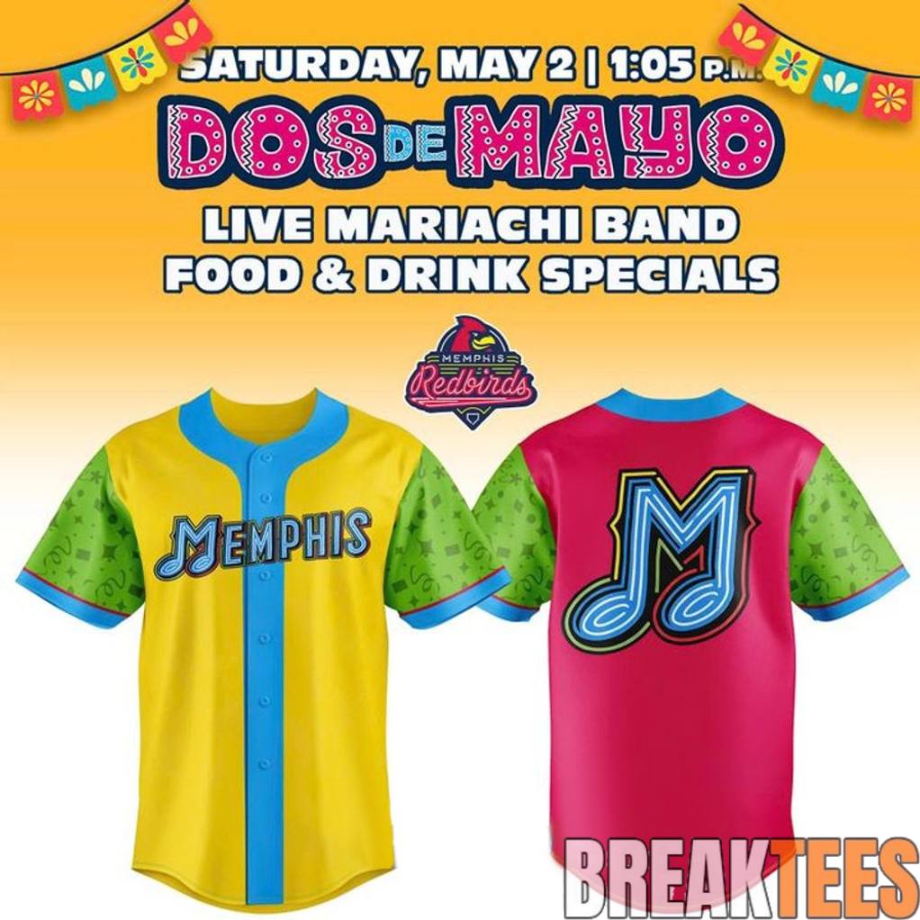 Memphis Redbirds Dos de Mayo Special Baseball Jersey