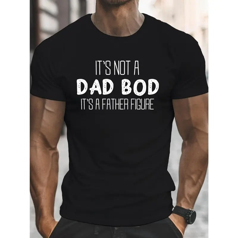 "Dad Bod" Casual Crew Neck Short Sleeve Lightweight Summer Shirt Made USA T-Shirts