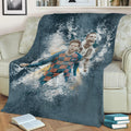 Messi x Ronaldo Fleece Throw Blanket