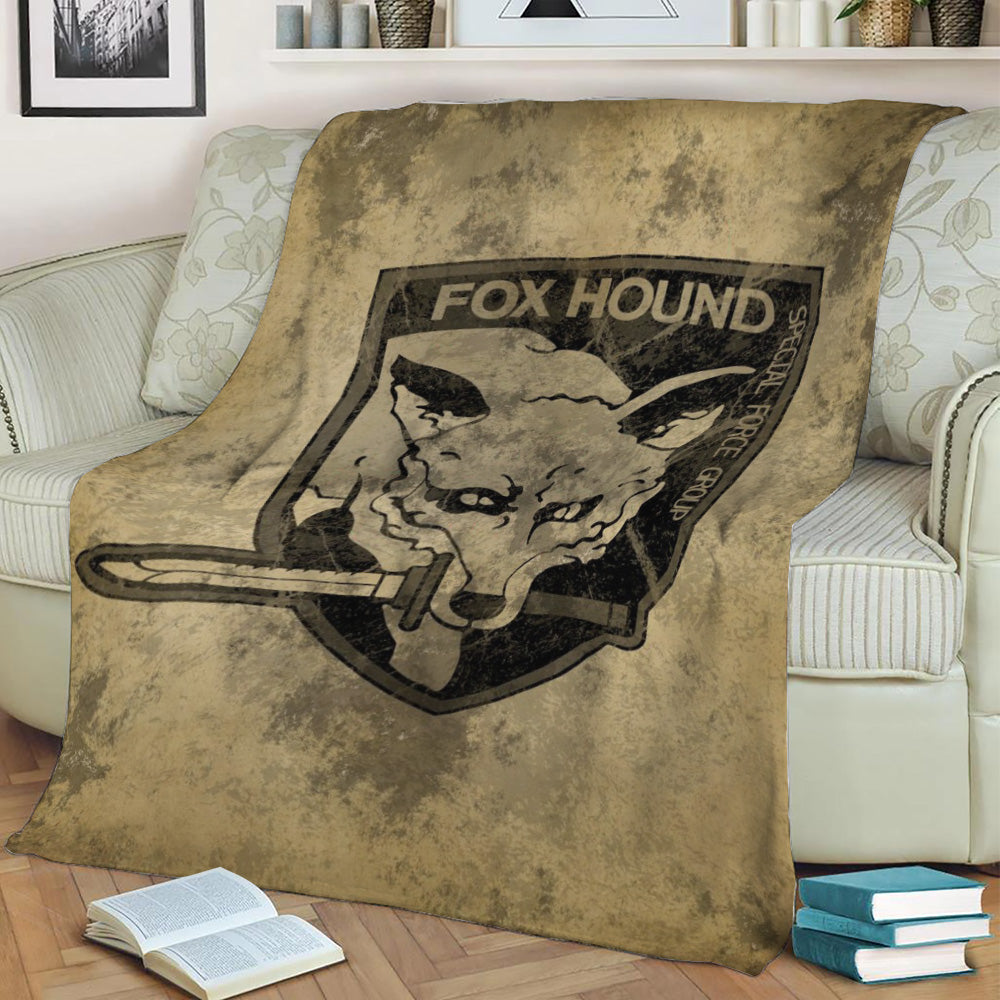 Metal Gear Solid Foxhound Fleece Throw Blanket