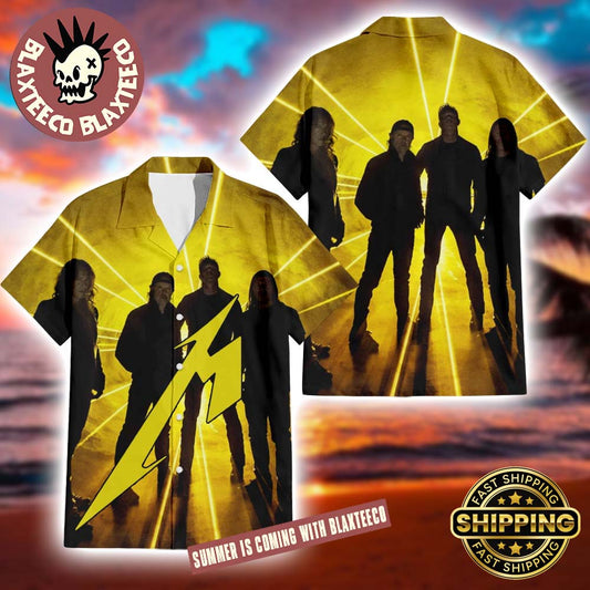 Metallica 72 Seasons Album Band Members Photo 2025 Summer Hawaiian Shirt