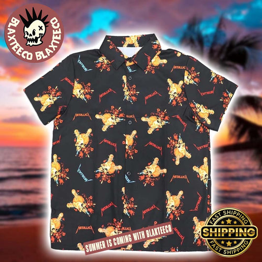 Metallica Damage Inc Skull Logo Gift For Fans Summer 2025 Hawaiian Shirt