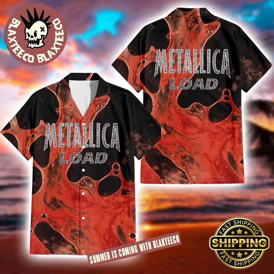 Metallica Load Album Cover Summer 2025 Button Up Hawaiian Shirt