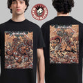 Metallica M72 Denver 2025 Night 1 And 2 Venue Combined Poster In Denver Colorado At Empower Field at Mile High On June 27 And 29 2025 Two Sided T-Shirt