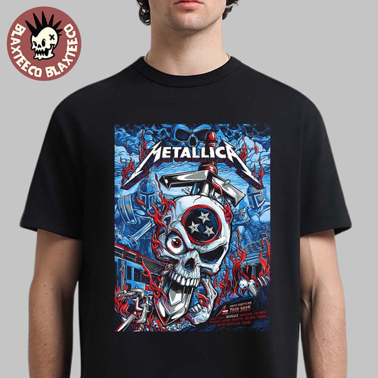 Metallica M72 Nashville Exclusive Pop Up Shop Poster At Nissan Stadium Tennessee May 1 And 3 2025 Skull And The Sword Artwork Essentials