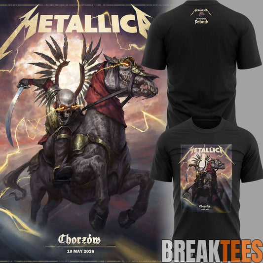 Metallica #M72Chorzow at Chorzów, Poland Shirt