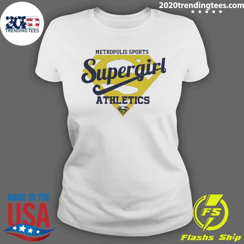 Metropolis Sports Supergirl Athletics Superman Parody Logo Shirt