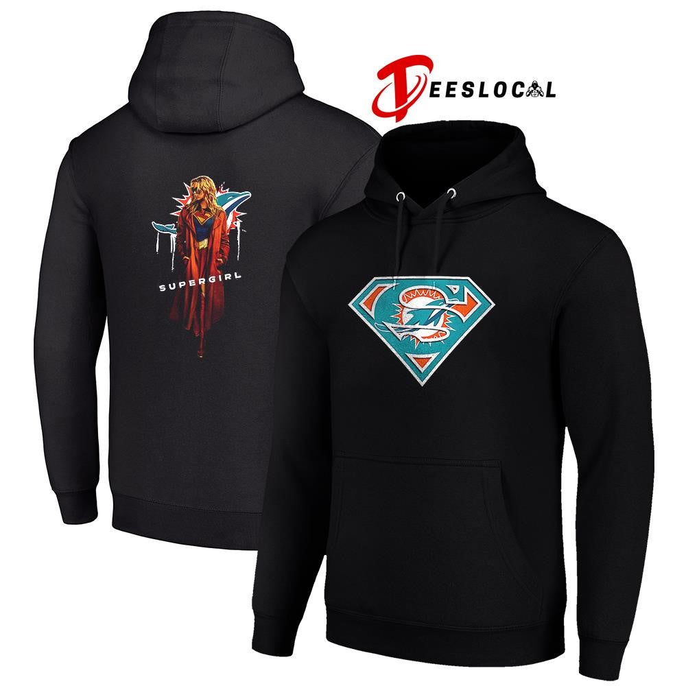 Miami Dolphins x Supergirl graphic shirt