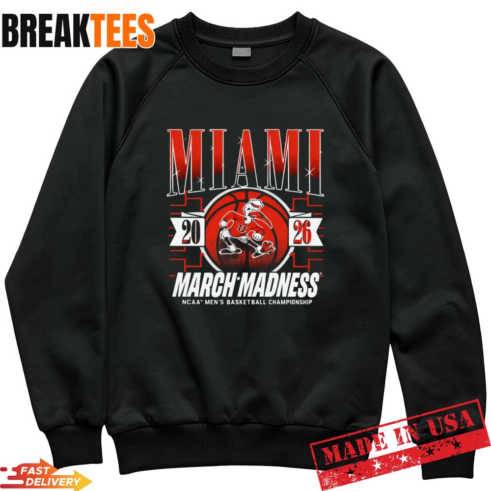 Miami Hurricanes Basketball NCAA Championship March Madness 2026 T-Shirt