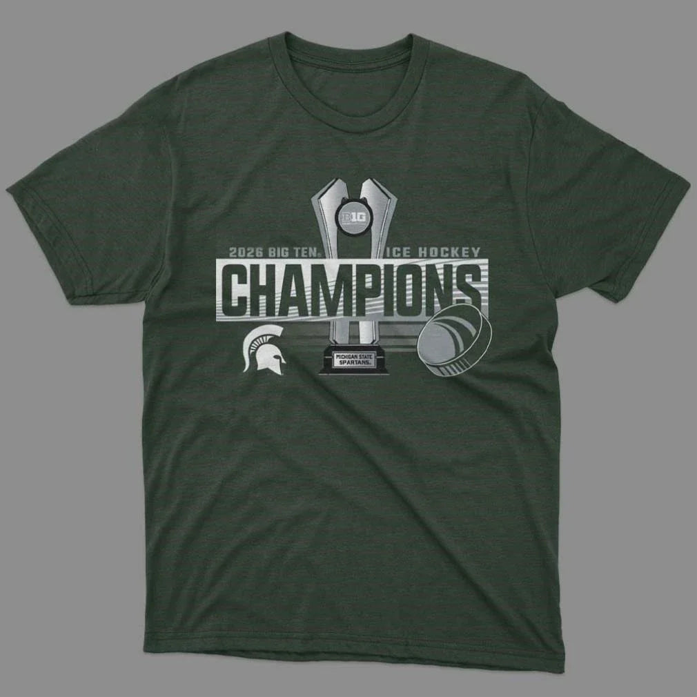 Michigan State Spartans Ice Hockey 2026 Big Ten Men’s Hockey Regular Season Champions Locker Room Shirt