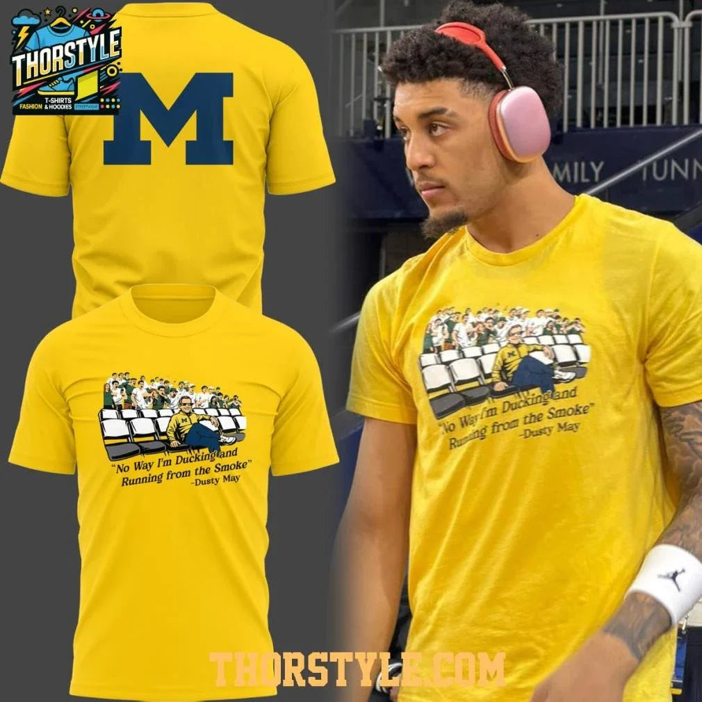Michigan Wolverines Dusty May No Way I’m Ducking 2026 Shirt