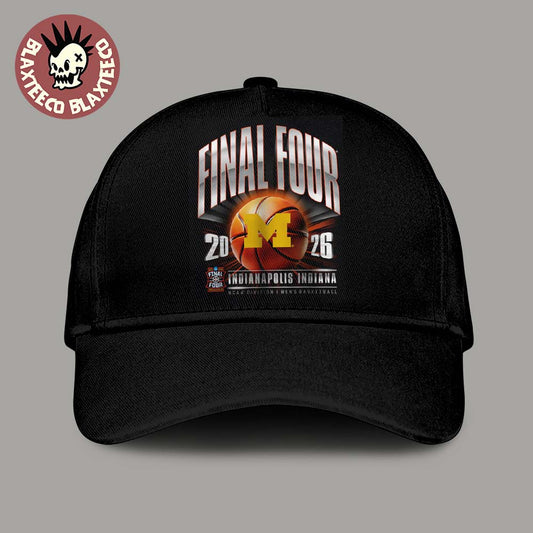 Michigan Wolverines Men’s Basketball 2026 NCAA D1 Tournament Final Four Indiana Cap Hat Snapback