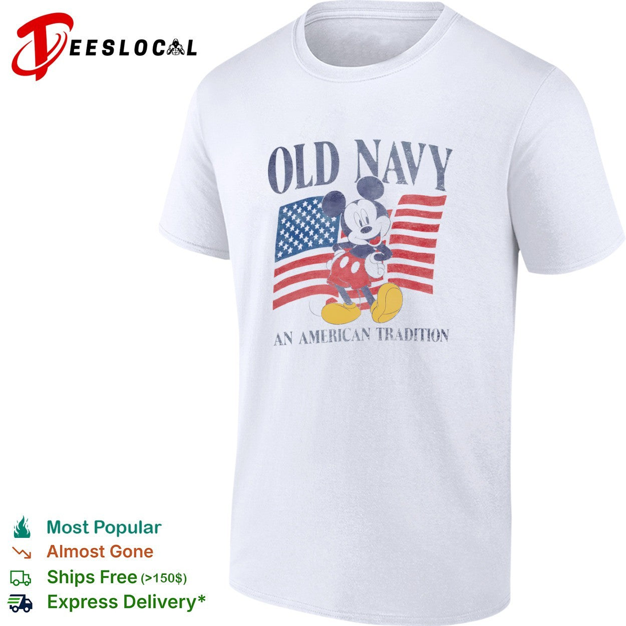Mickey Mouse Old Navy An American Tradition Disney Character shirt