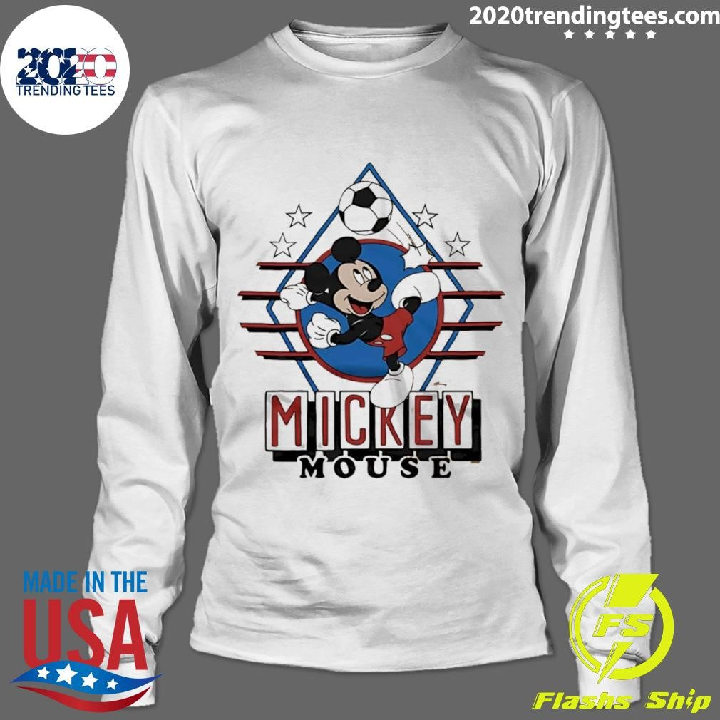 Mickey Mouse Soccer USA Cartoon Shirt