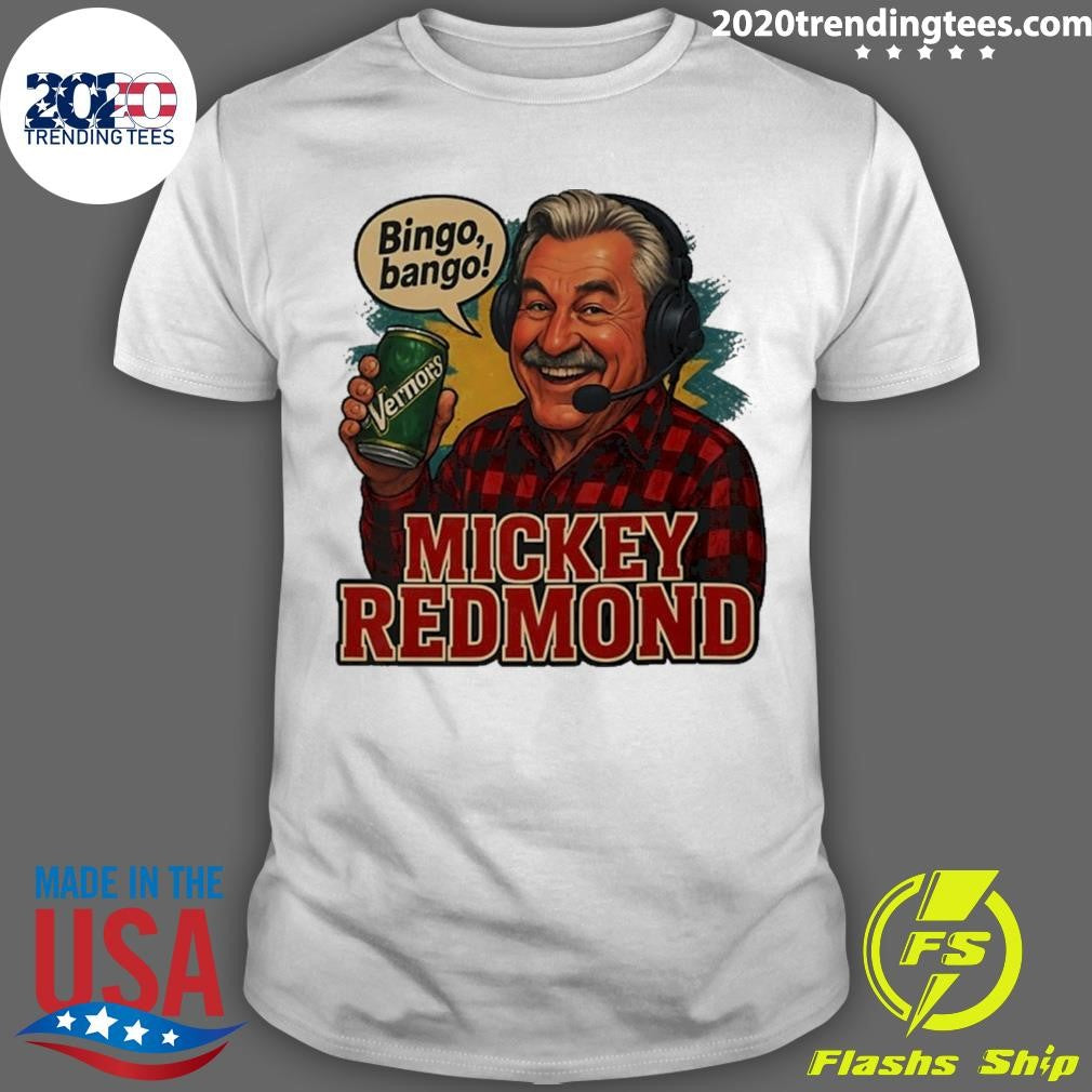 Mickey Redmond Vermors Bingo Bango Detroit Red Wings Retro Shirt