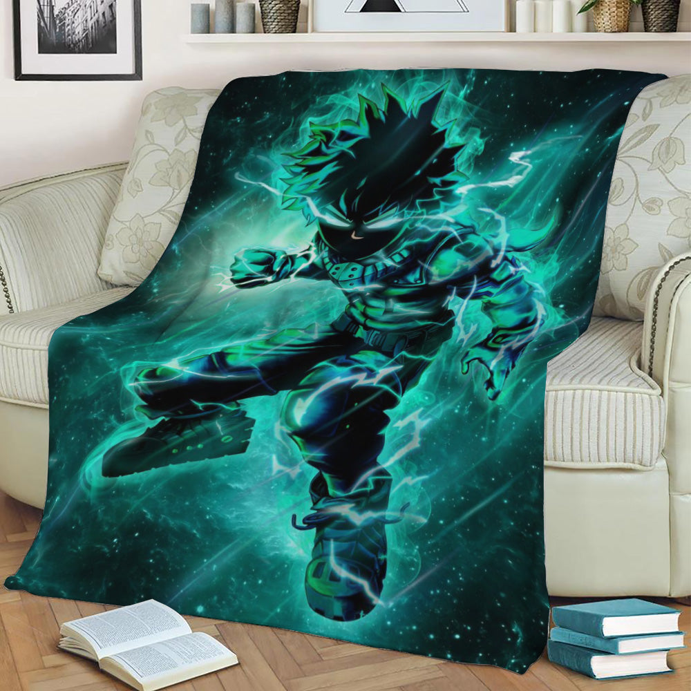 Midoriya Deku Fleece Throw Blanket