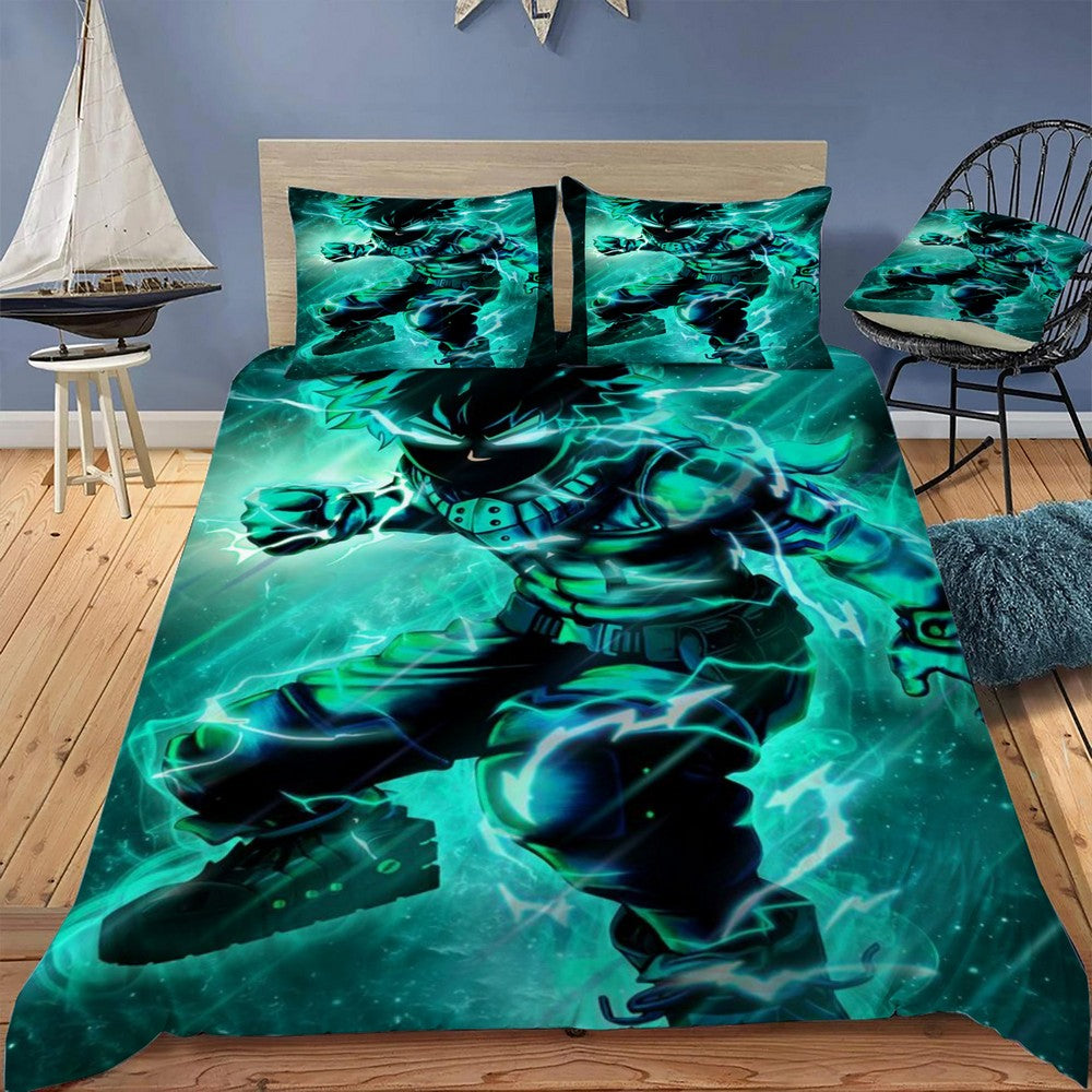 Midoriya Deku Bedding Set (Duvet Cover & Pillow Shams)