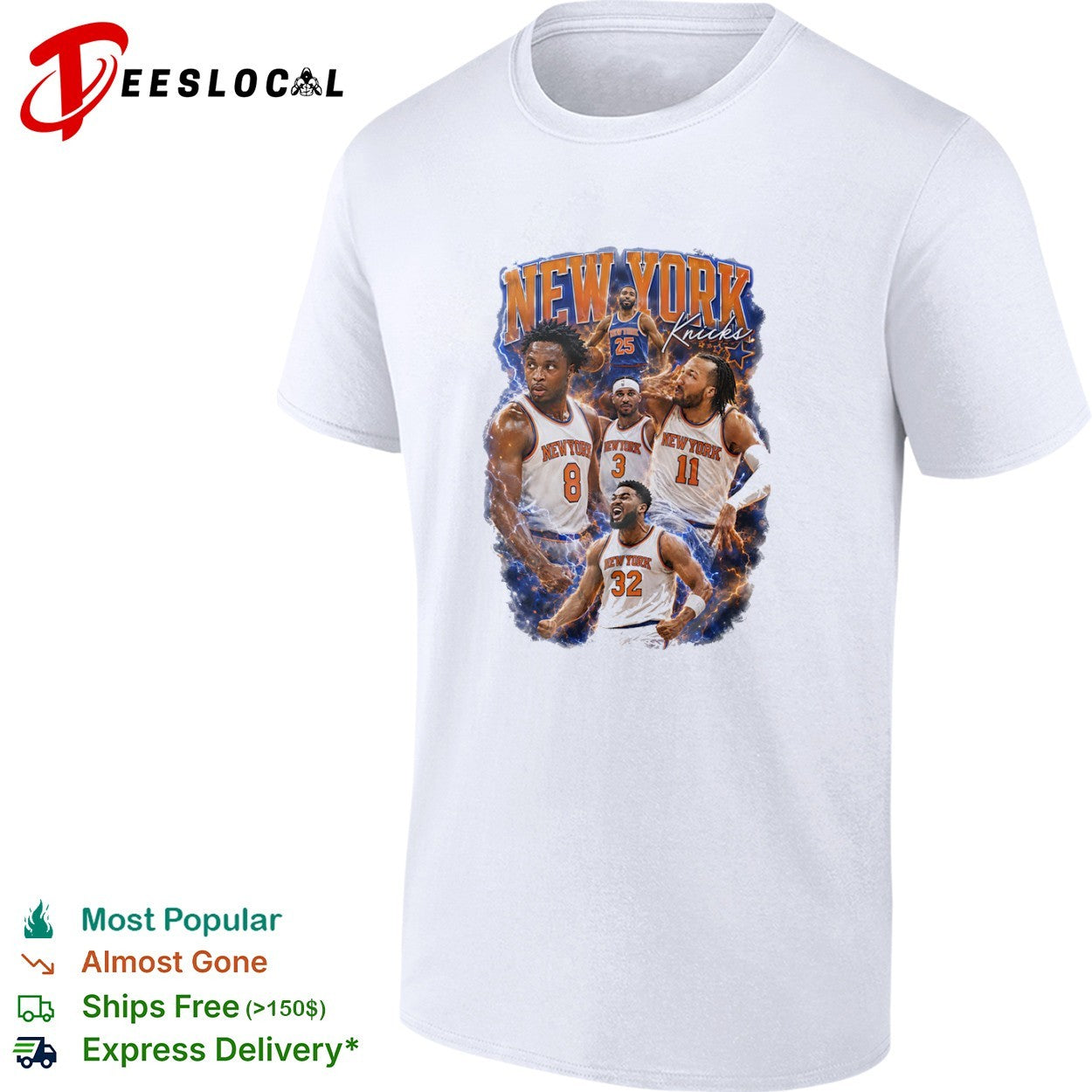 Mikal Bridges Josh Hart Jalen Brunson Karl Anthony Towns New York Knicks shirt